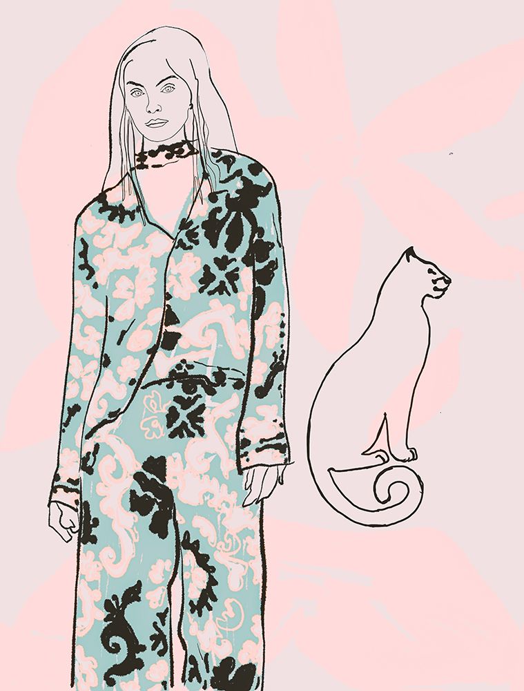 Cat Walk art print by Beate Tubach for $57.95 CAD