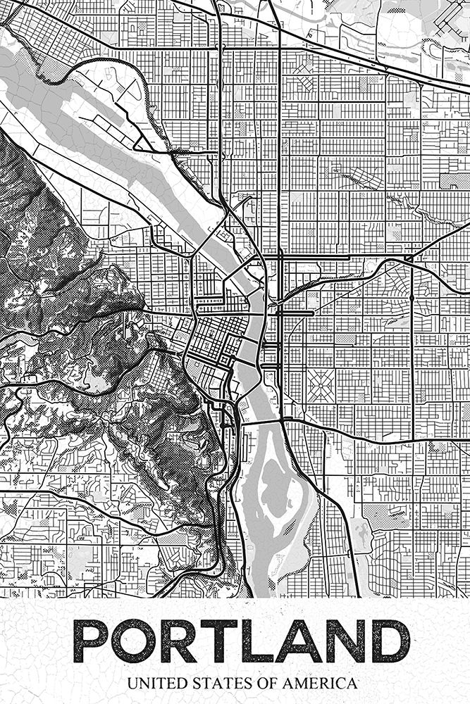 Portland art print by Studiosix for $57.95 CAD