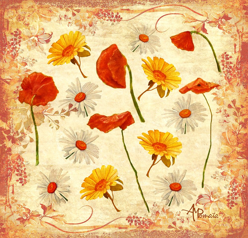 Wild Flowers Vintage art print by Angeles M. Pomata for $57.95 CAD