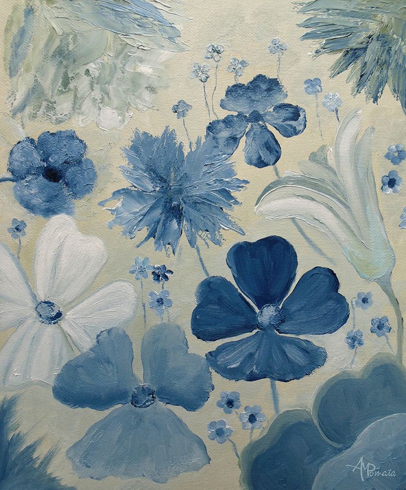 Silky Blue art print by Angeles M. Pomata for $57.95 CAD