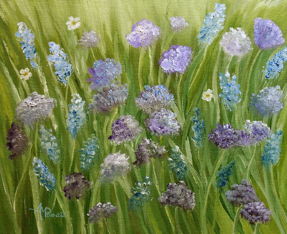 Flowers Field art print by Angeles M. Pomata for $57.95 CAD
