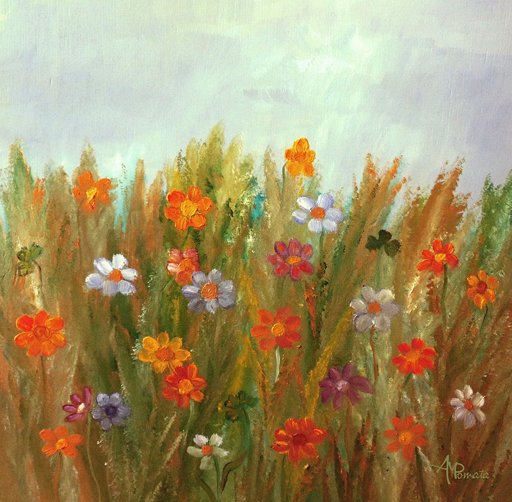 Flowers At Sunset art print by Angeles M. Pomata for $57.95 CAD