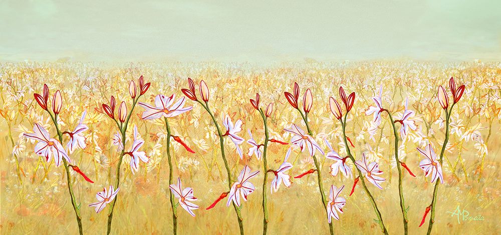 Field of Lilies art print by Angeles M. Pomata for $57.95 CAD