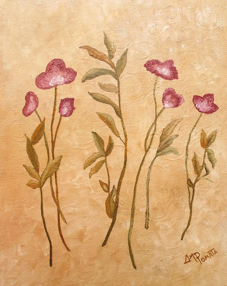 Crimson Flowers art print by Angeles M. Pomata for $57.95 CAD