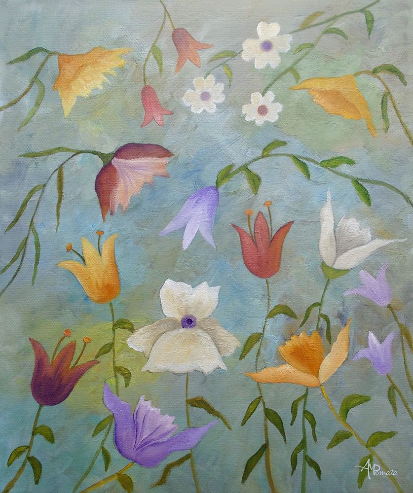 Buoyant Wildflowers art print by Angeles M. Pomata for $57.95 CAD