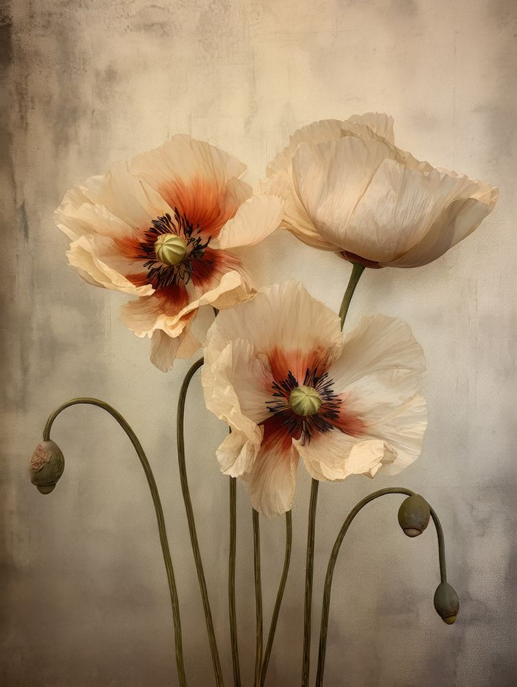 Poppies 27 art print by Bilge Paksoylu for $57.95 CAD