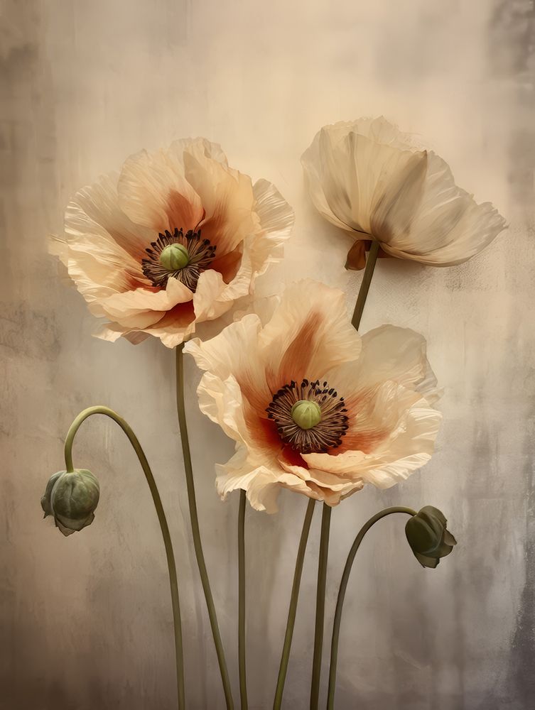 Poppies 29 art print by Bilge Paksoylu for $57.95 CAD