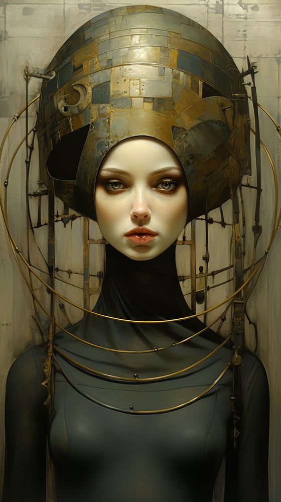 Robotic Girl 3 art print by Bilge Paksoylu for $57.95 CAD