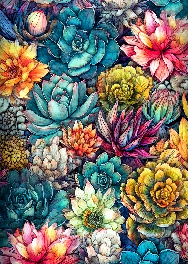 Succulents nature 39 art print by Justyna Jaszke for $57.95 CAD