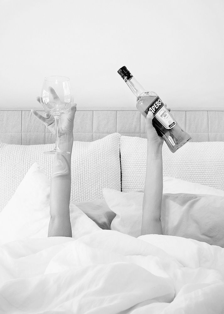 Aperol In Bed Low Key art print by Pictufy Studio III for $57.95 CAD