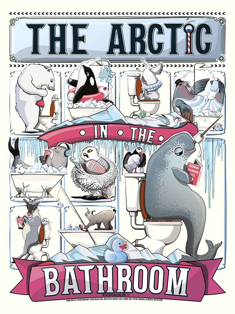 The Arctic In the Bathroom art print by In The Washroom for $57.95 CAD