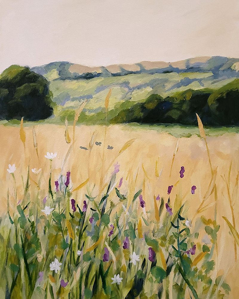 Oaks and Tall Grass art print by Claire Whitehead for $57.95 CAD