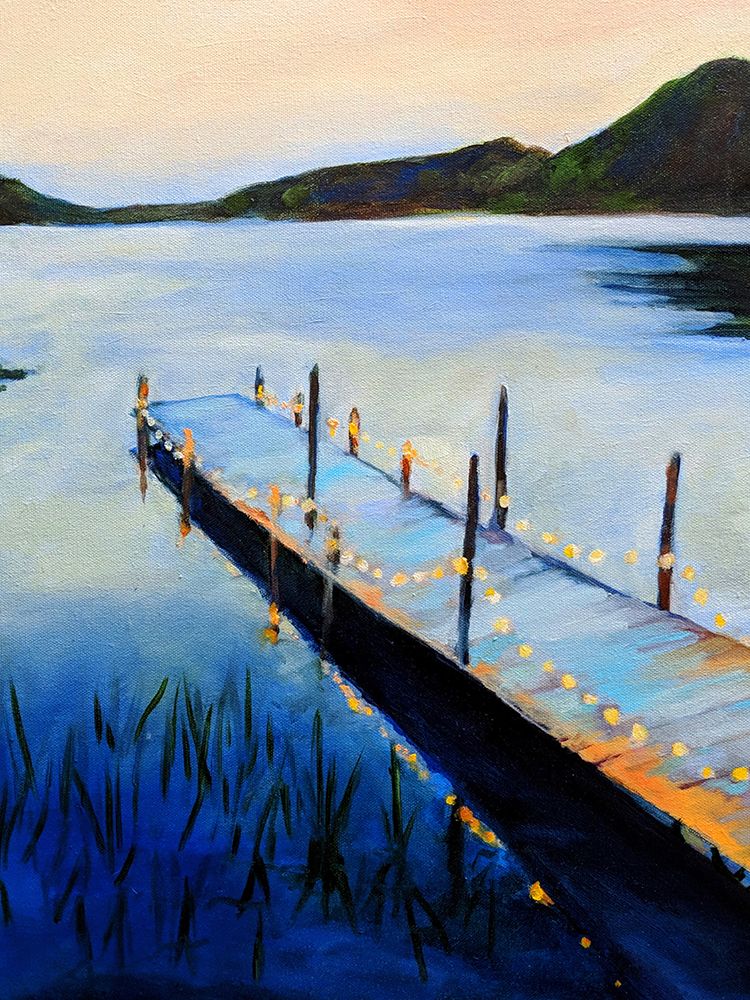 Dock and Lake 12x16 art print by Claire Whitehead for $57.95 CAD