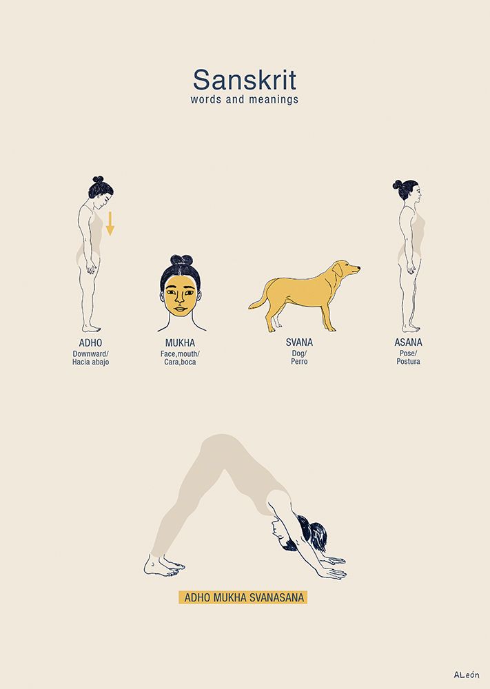Adho Mukha Svanasana art print by Amanda Leon for $57.95 CAD