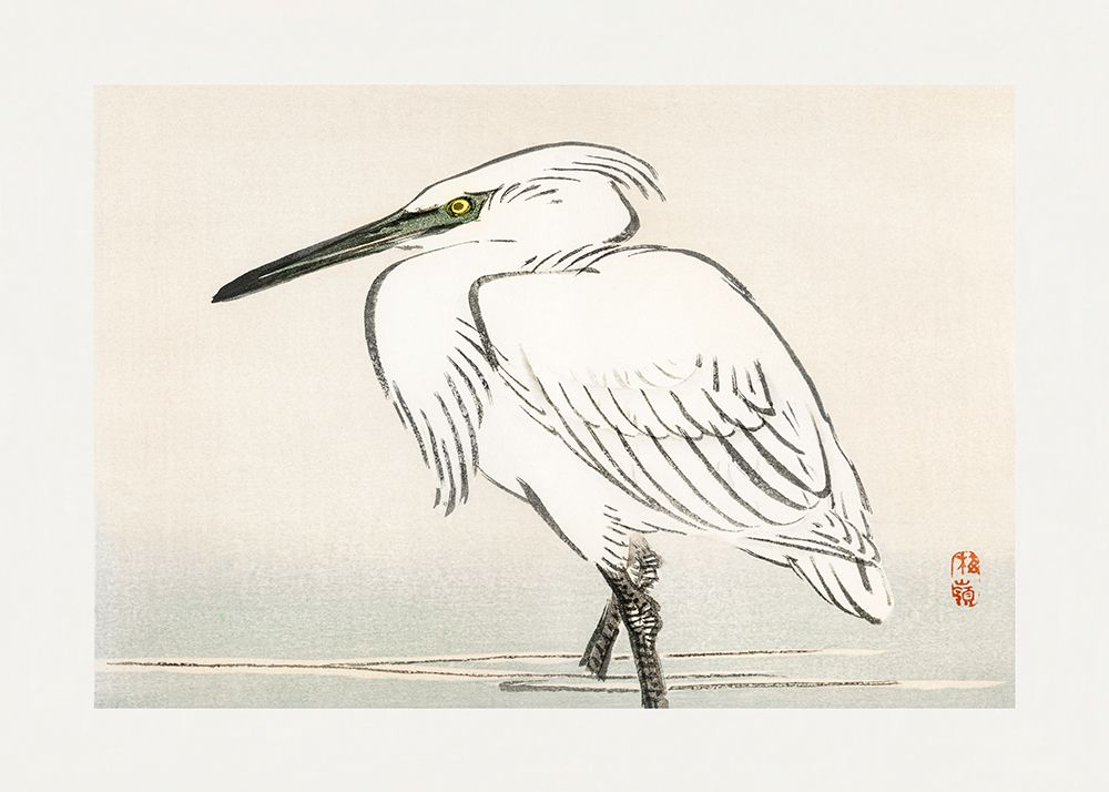 Snowy Egret art print by Pictufy for $57.95 CAD