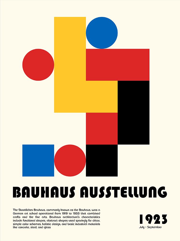 Bauhaus Ausstellung art print by Retrodrome for $57.95 CAD