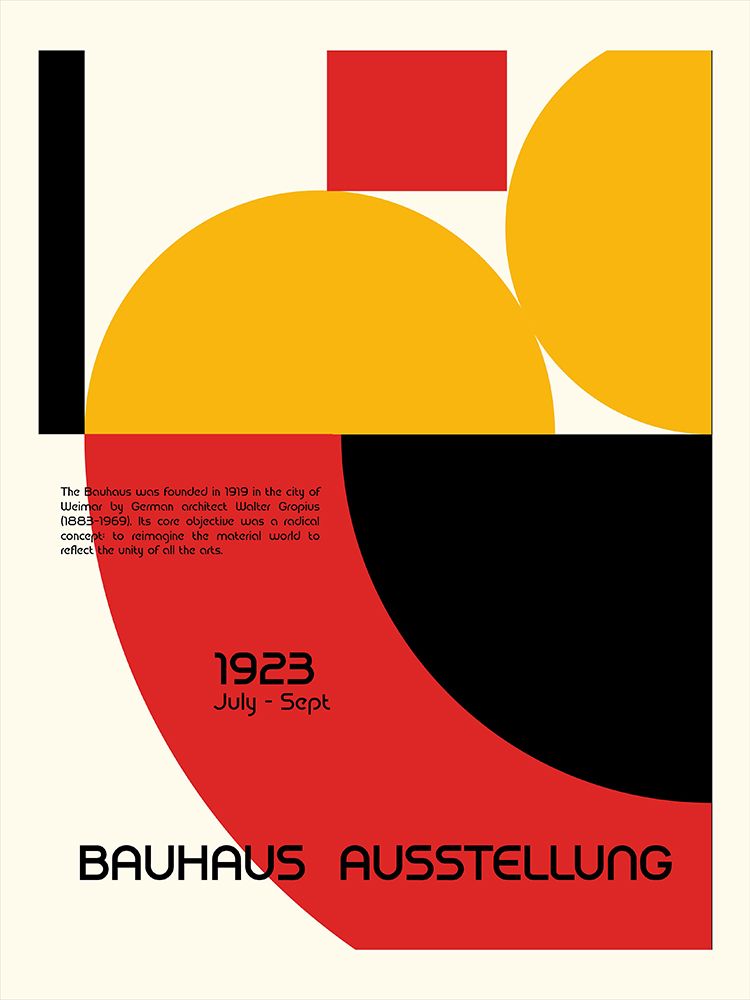 Bauhaus Ausstellung art print by Retrodrome for $57.95 CAD