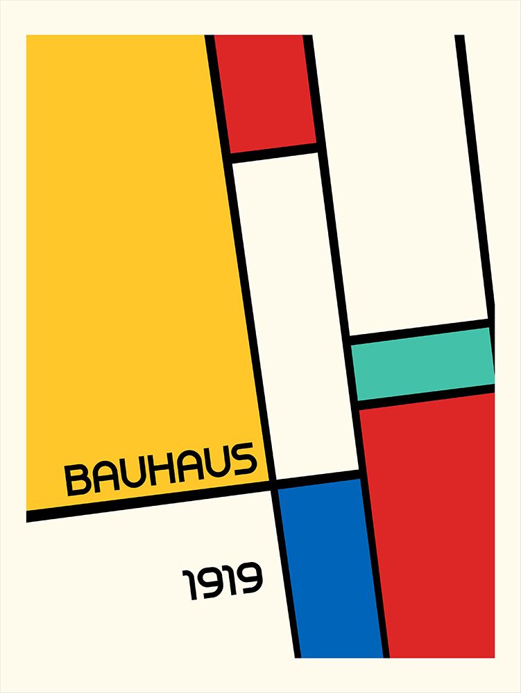 Bauhaus Geometric Design Retro art print by Retrodrome for $57.95 CAD