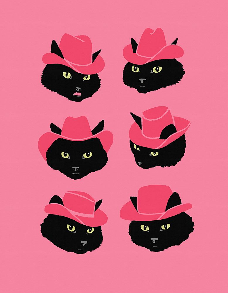 Marcy the Cowgirl Cat art print by Anyone Can Yeehaw for $57.95 CAD