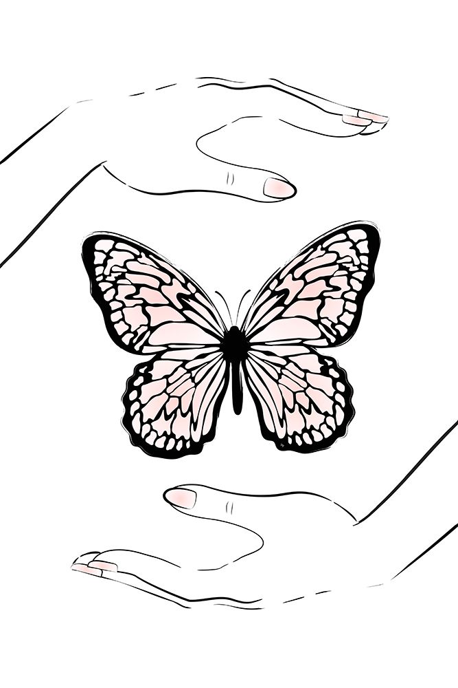 Holding Butterfly art print by Martina for $57.95 CAD