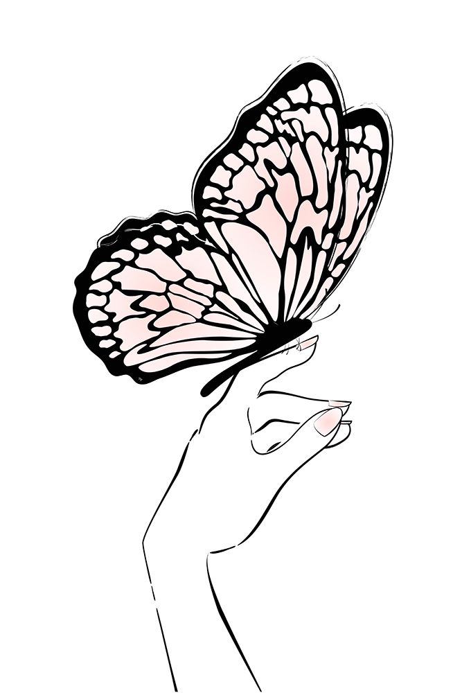 Holding Big Butterfly art print by Martina for $57.95 CAD