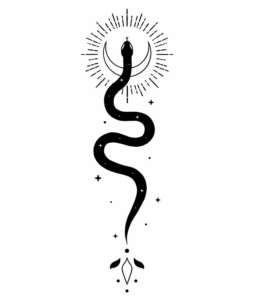 Celestial Snake White art print by XYZ Studio for $57.95 CAD