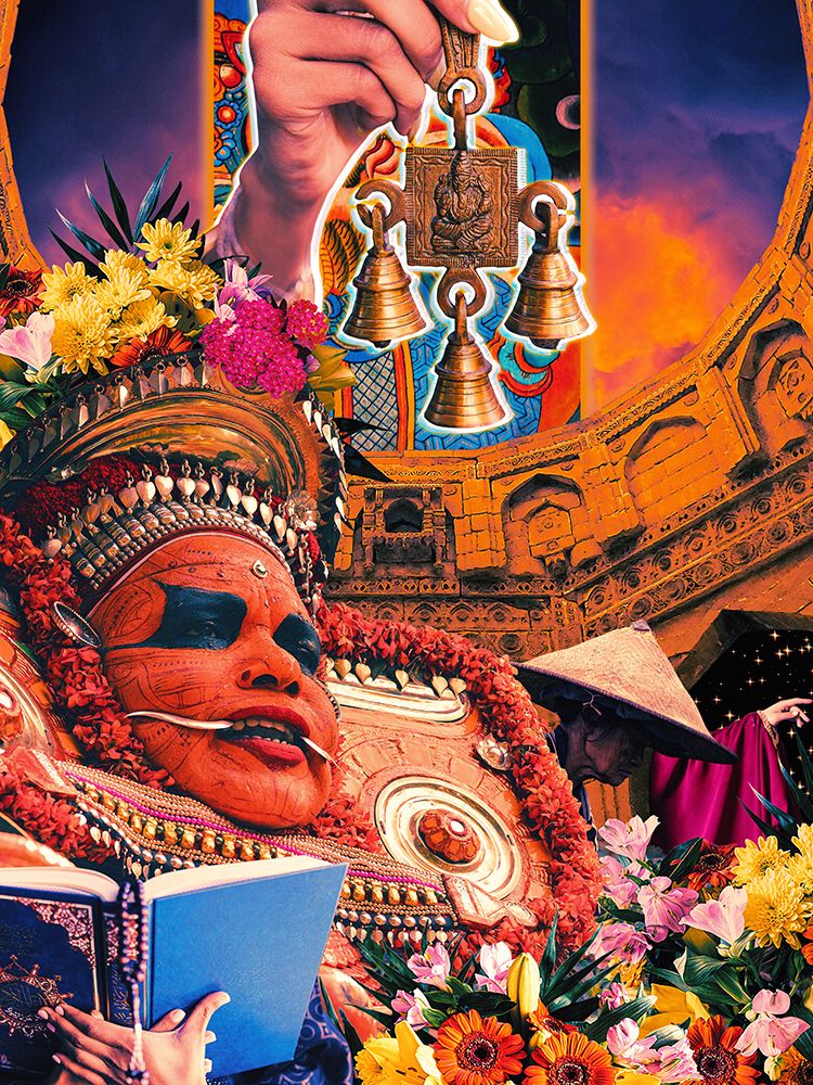 Retro Fantasy Culture Collage art print by Cosmozach for $57.95 CAD