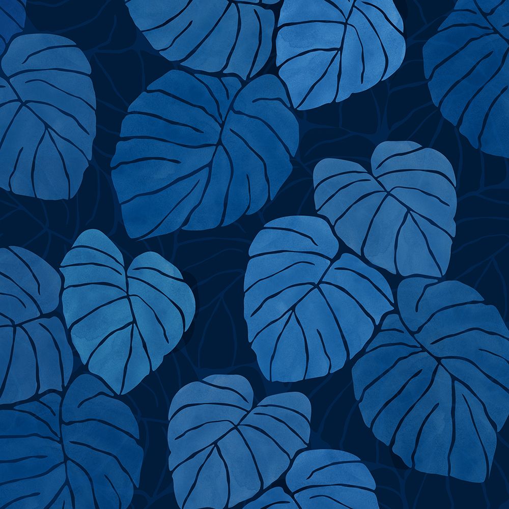 Blue Monstera art print by Kristian Gallagher for $57.95 CAD