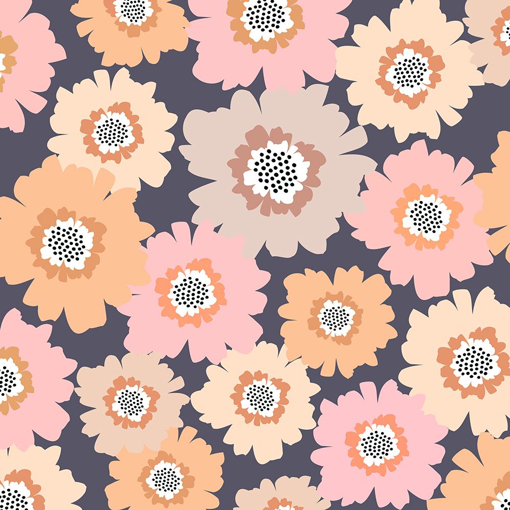 Dark Frilly Floral.png art print by Kristian Gallagher for $57.95 CAD