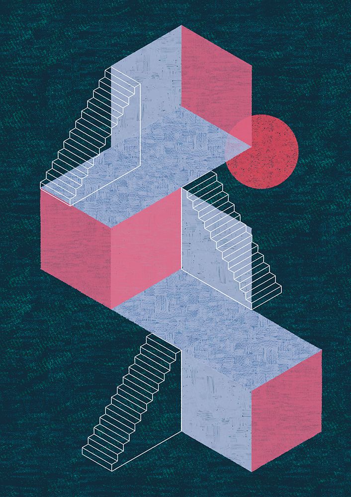 Floating City I art print by Amy Louise Baker for $57.95 CAD