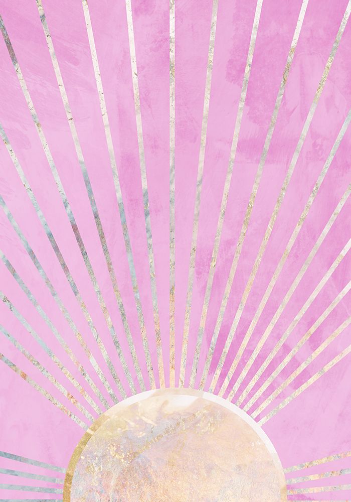 Pink Sun rising art print by Sarah Manovski for $57.95 CAD