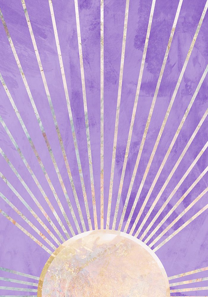 Purple Sun rising art print by Sarah Manovski for $57.95 CAD