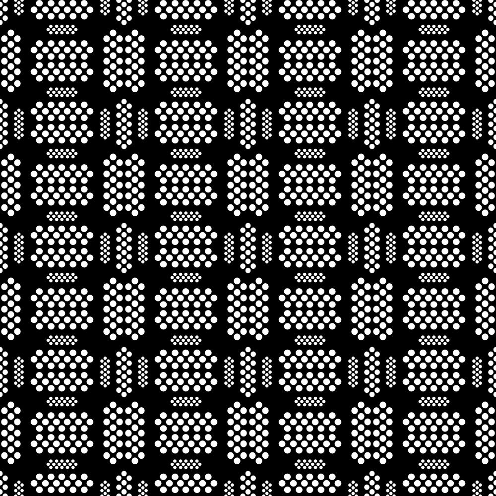 Dots In a Row 2 Black and White art print by Michele Channell for $57.95 CAD