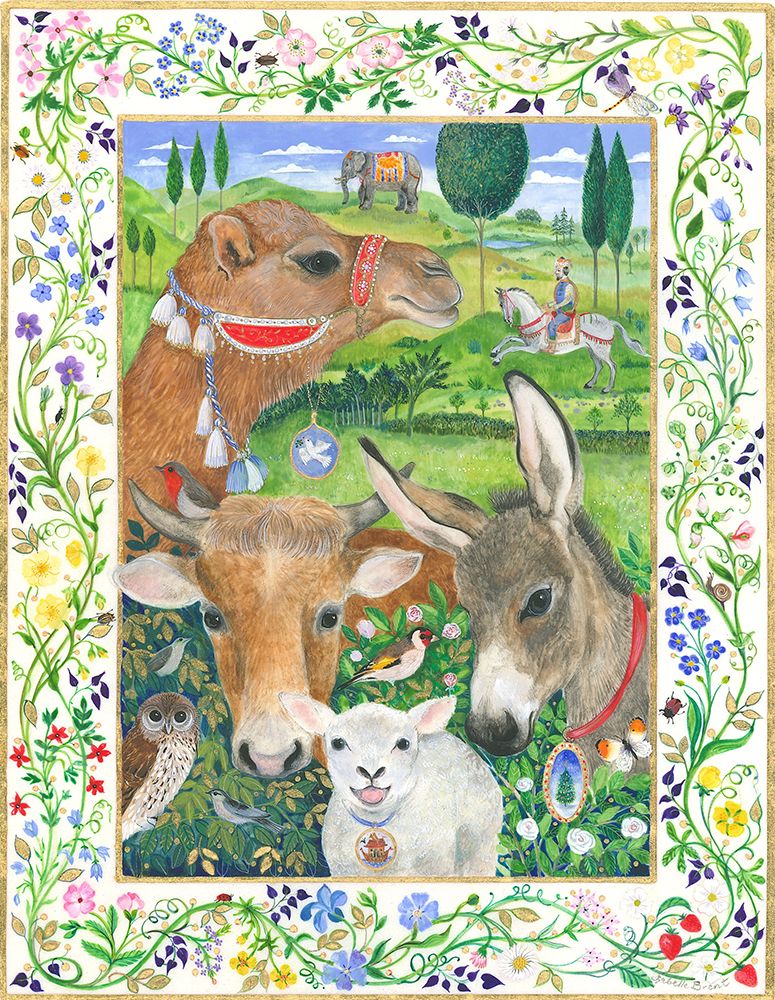 Animals From The Creche art print by Isabelle Brent for $57.95 CAD