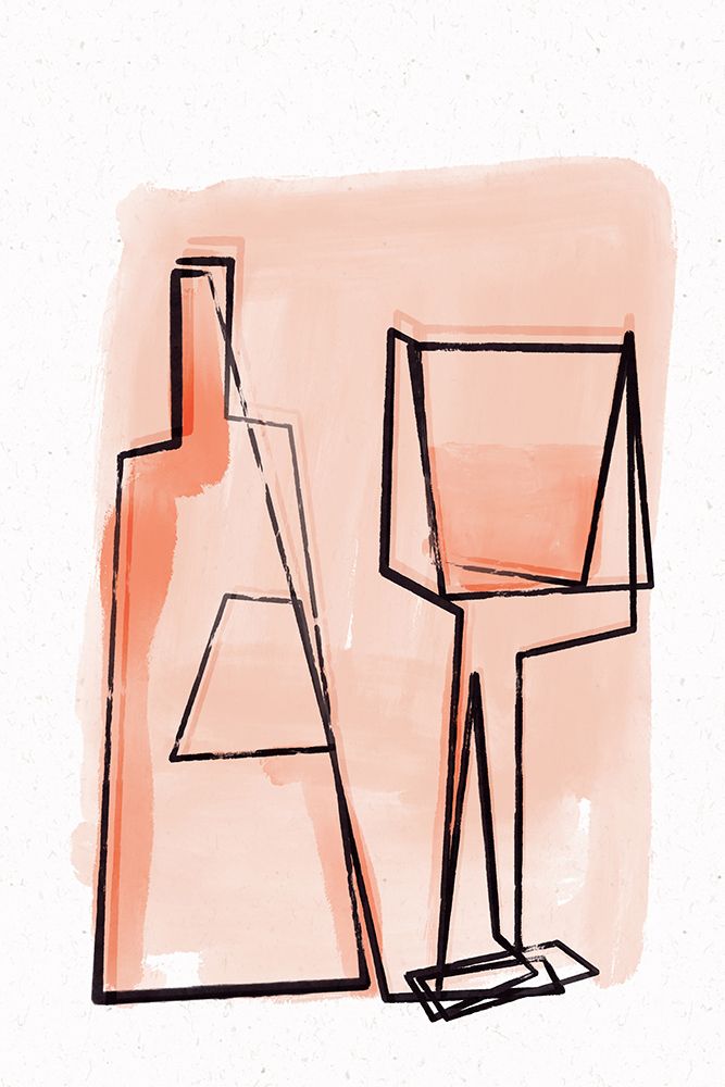 Bottle And Glass art print by Treechild for $57.95 CAD