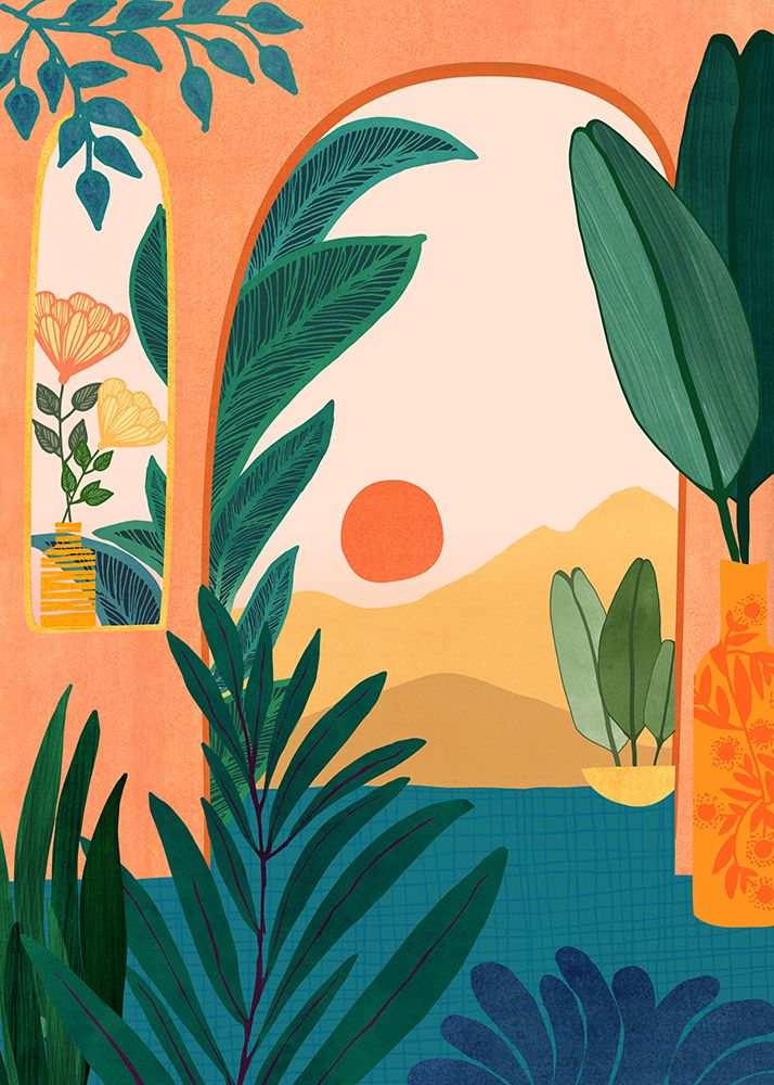 Desert Oasis art print by Kristian Gallagher for $57.95 CAD