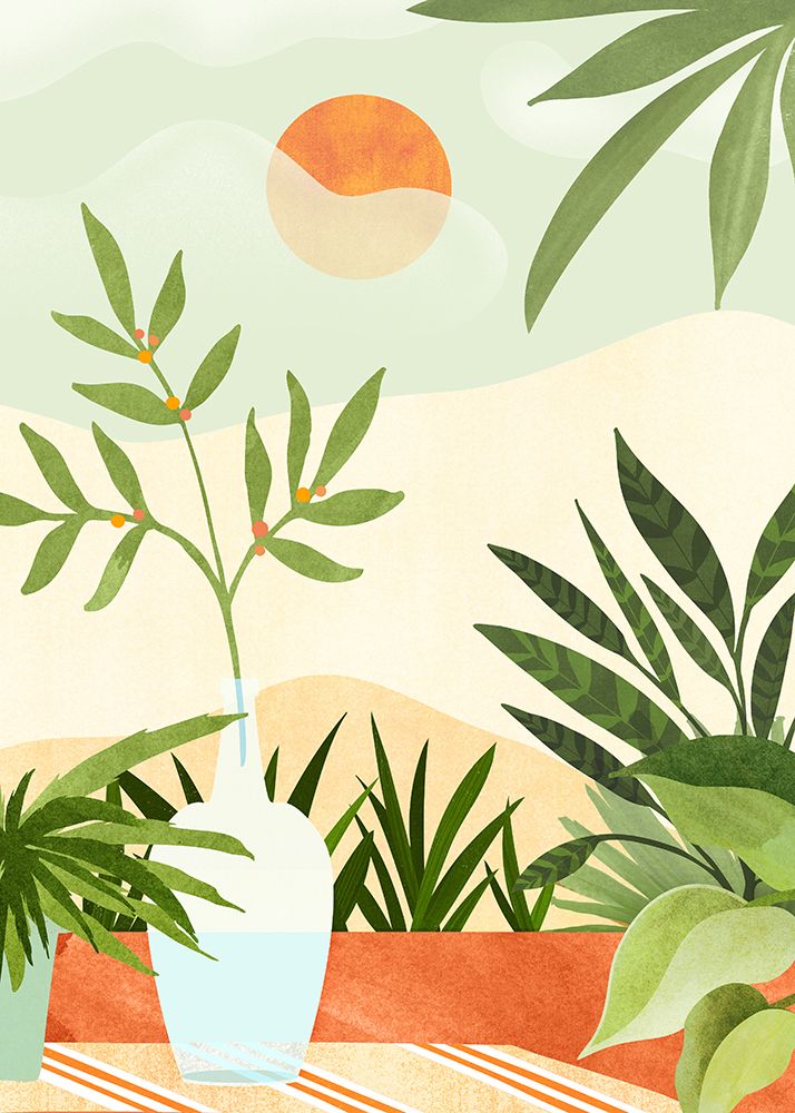 Bohemian Terrace Sunset art print by Kristian Gallagher for $57.95 CAD