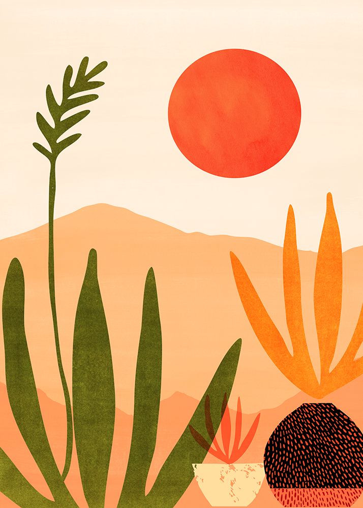 Desert Morning Scene 5x7 art print by Kristian Gallagher for $57.95 CAD