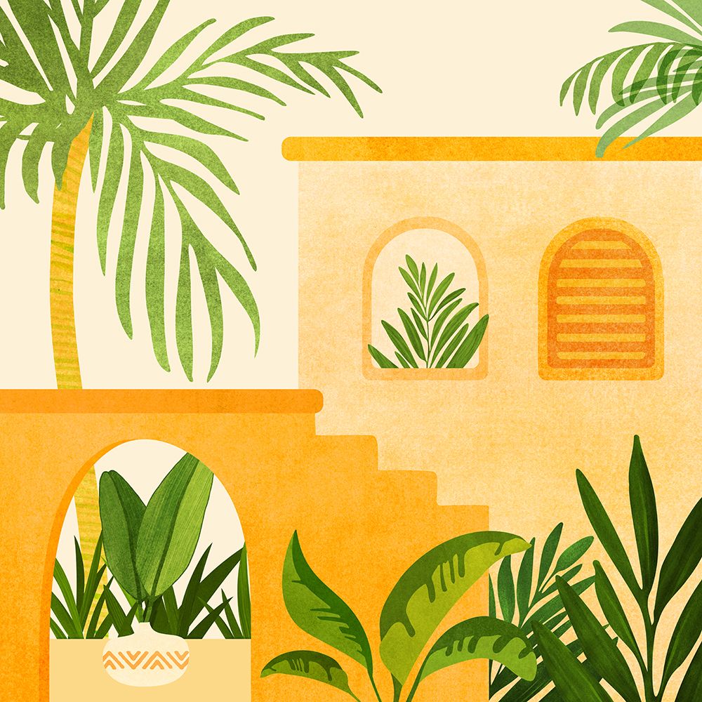 Garden Hacienda Sq art print by Kristian Gallagher for $57.95 CAD