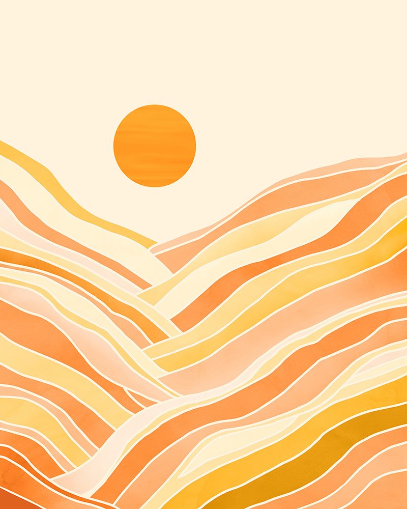 Golden Mountain Sunset 3 art print by Kristian Gallagher for $57.95 CAD