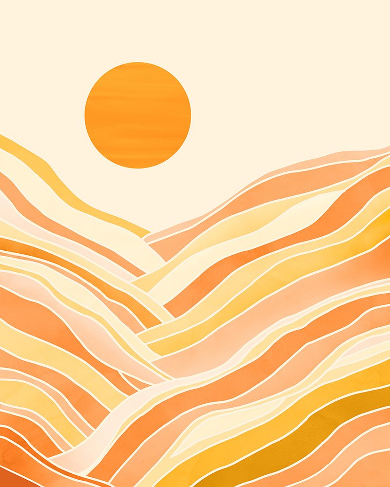 Golden Mountain Sunset 2 art print by Kristian Gallagher for $57.95 CAD