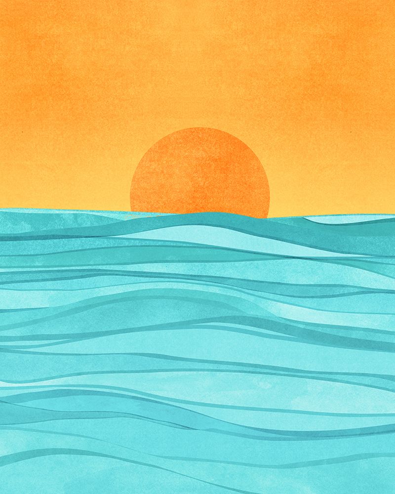 Coastal Sunset art print by Kristian Gallagher for $57.95 CAD