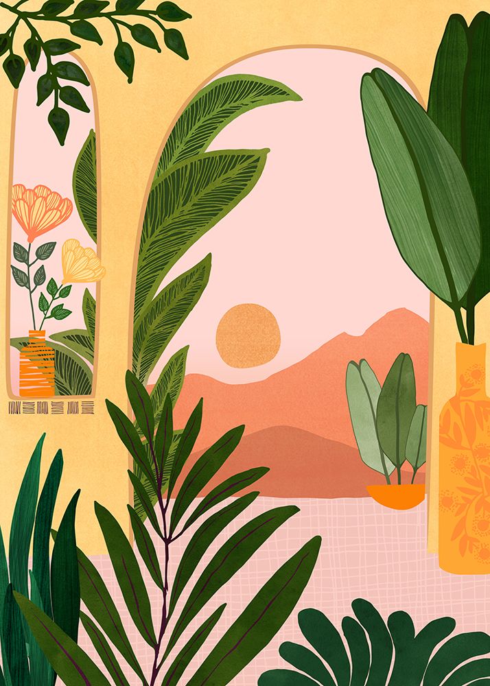 Desert Mountains art print by Kristian Gallagher for $57.95 CAD