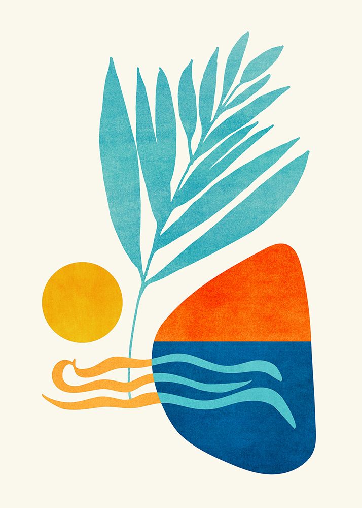 Pop Beach Elements.png art print by Kristian Gallagher for $57.95 CAD