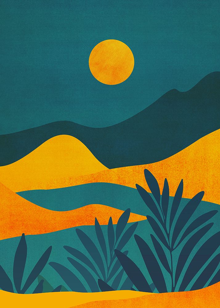 Moonrise Canyon 5x7 art print by Kristian Gallagher for $57.95 CAD