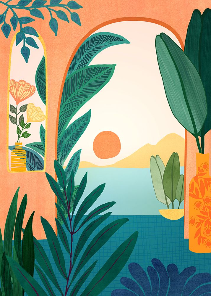 Ocean View Sunset art print by Kristian Gallagher for $57.95 CAD