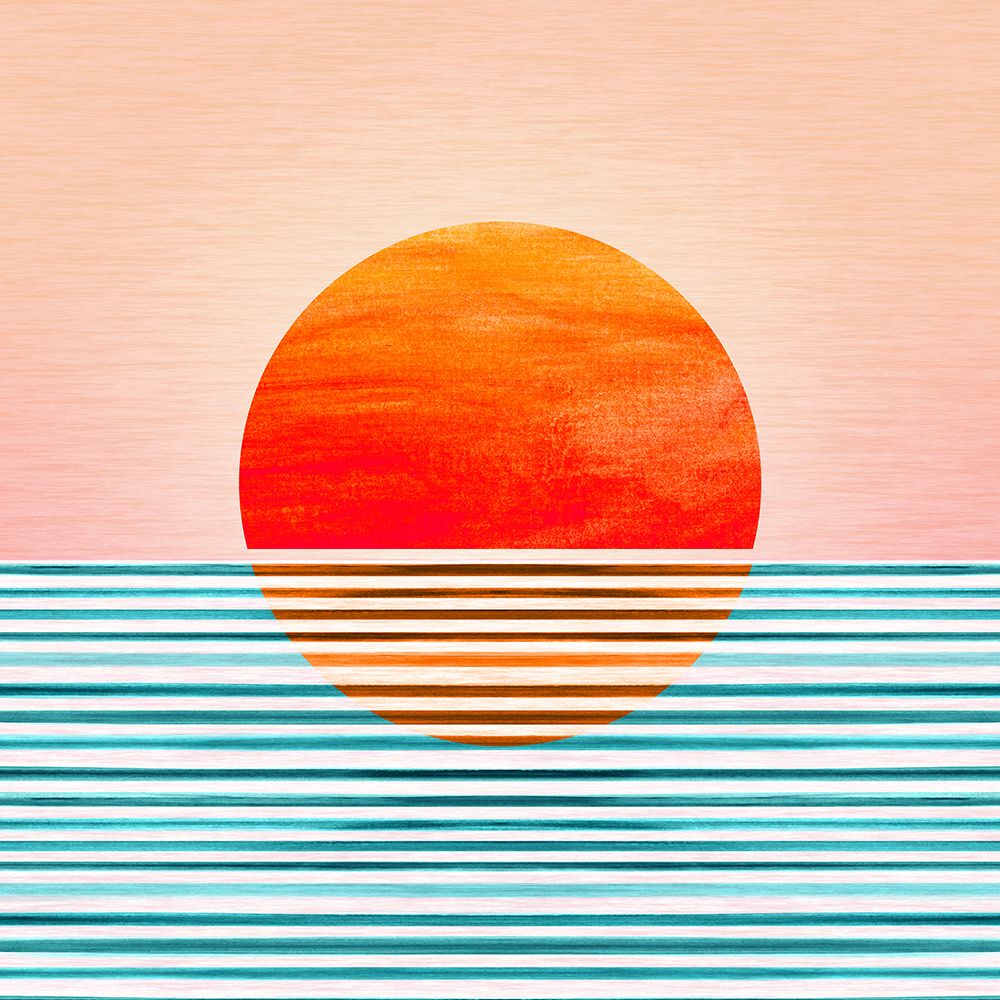 Minimalist Sunset 3 art print by Kristian Gallagher for $57.95 CAD