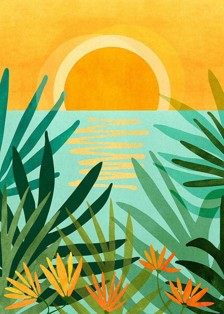 Peaceful Tropics art print by Kristian Gallagher for $57.95 CAD