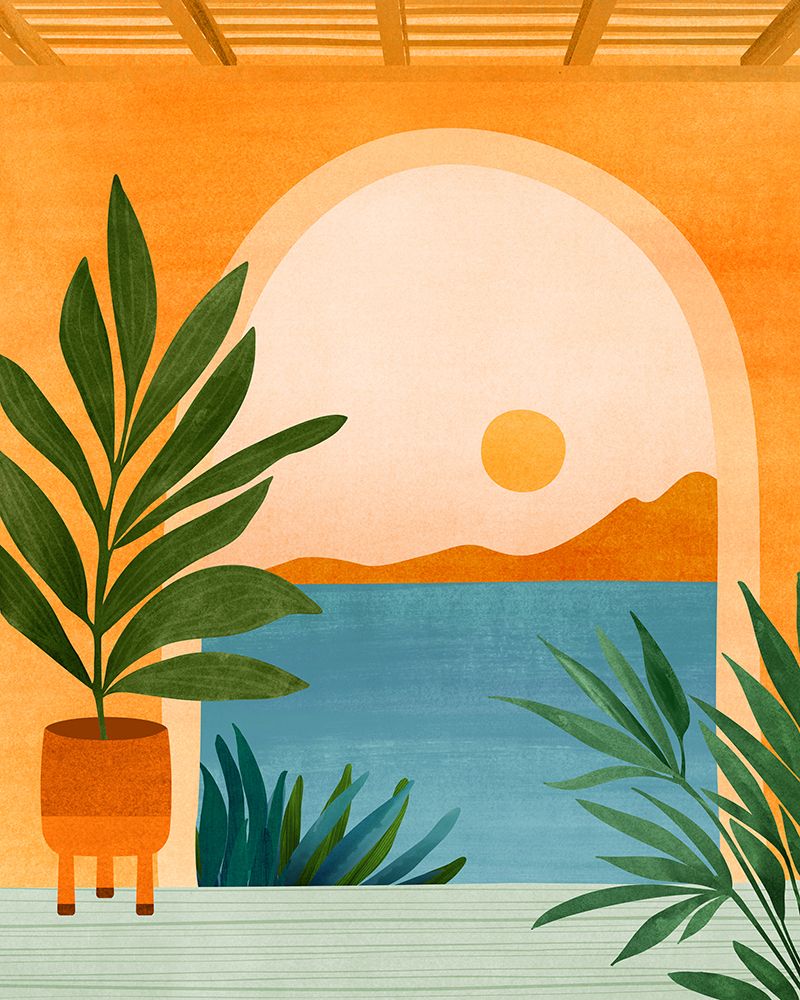 Riviera Villa View art print by Kristian Gallagher for $57.95 CAD
