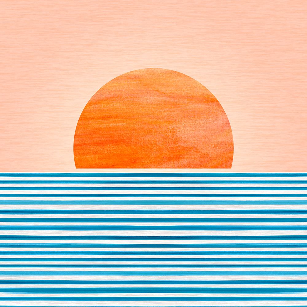 Minimalsunset 5 art print by Kristian Gallagher for $57.95 CAD